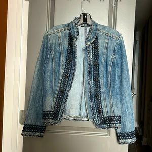 Women Jean jacket with beautiful embroidery